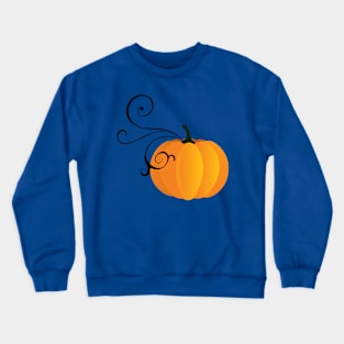 Stylish Pumpkin Crewneck Sweatshirt